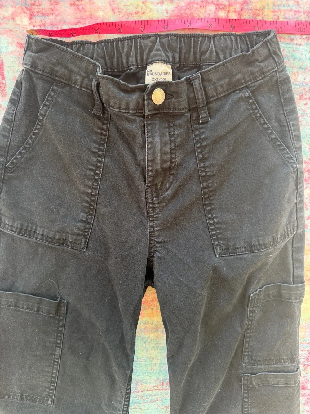 No Boundaries Black Women's Cargo Pants